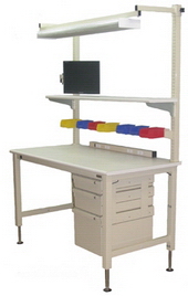 A Series workbench with options