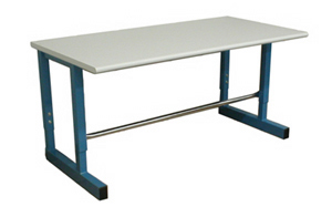BenchPro D Series work table with optional footrest